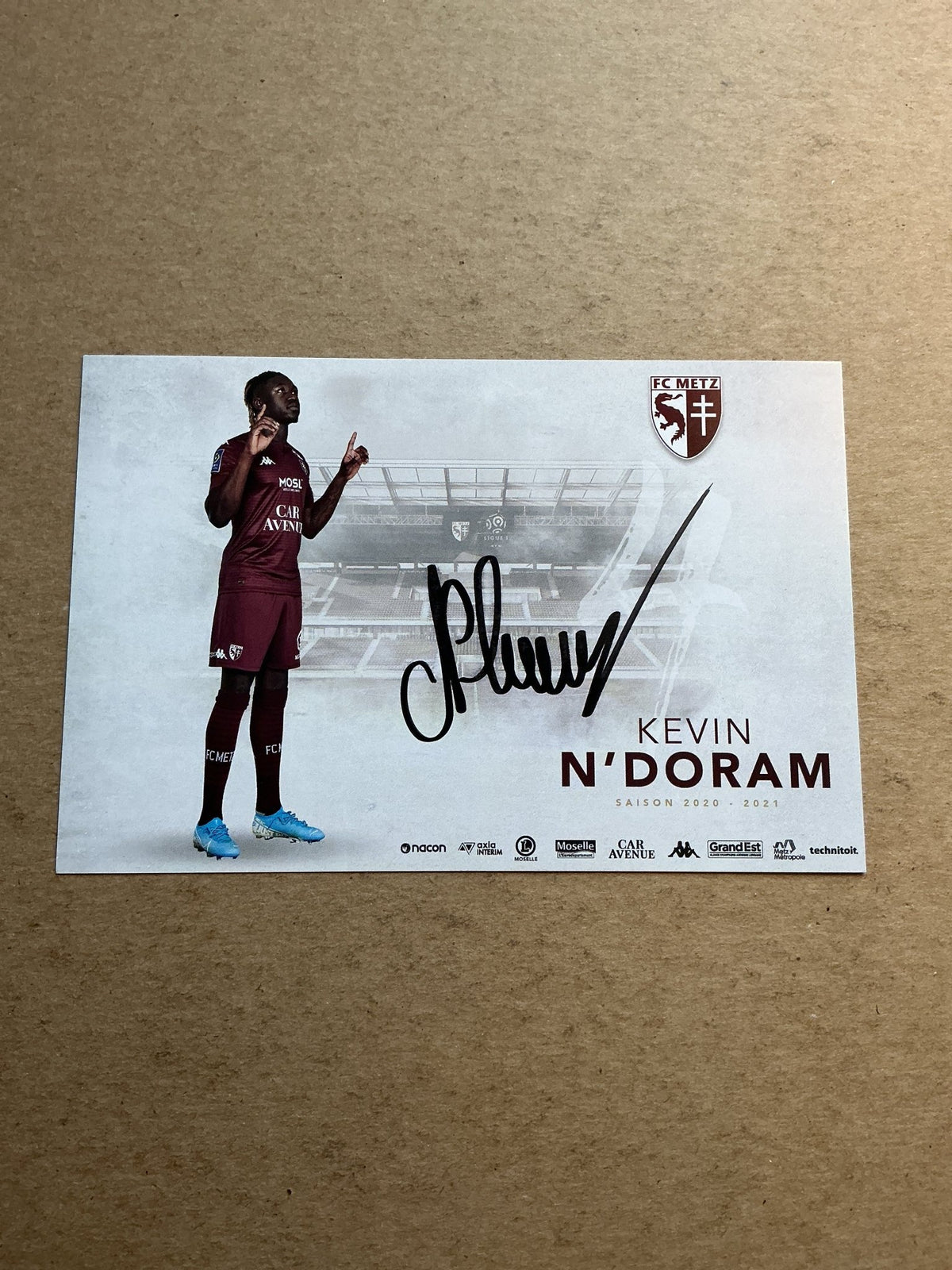 Kevin N’Doram, France 🇫🇷 FC Metz 2020/21 hand signed - Autographs-World