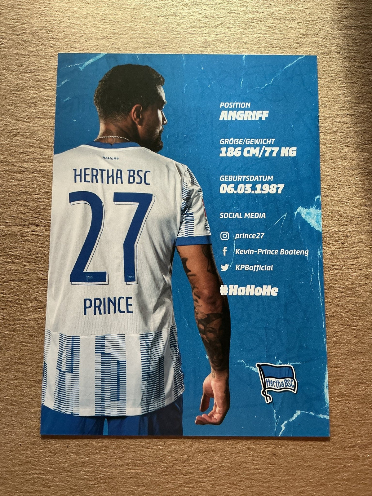 Kevin-Prince Boateng, Ghana 🇬🇭 Hertha BSC Berlin 2021/22 hand signed - Autographs-World