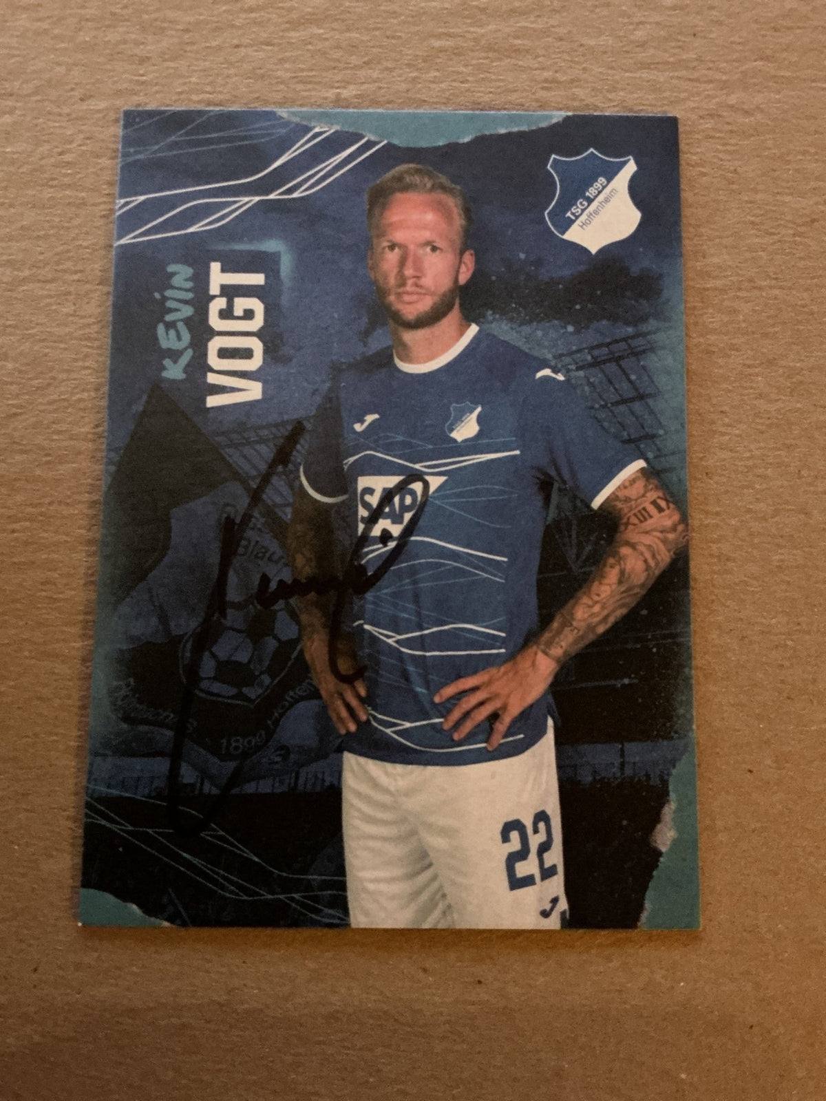 Kevin Vogt, Germany 🇩🇪 TSG 1899 Hoffenheim 2022/23 hand signed - Autographs-World