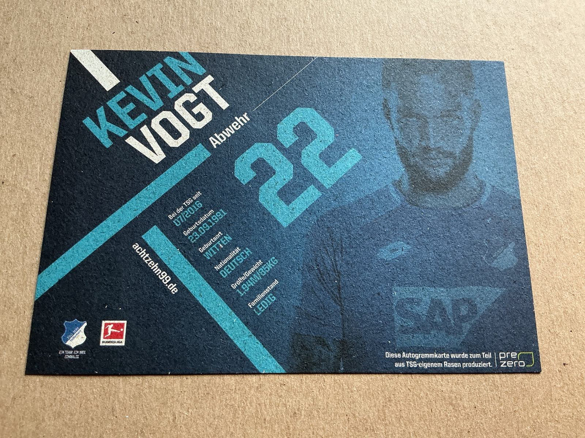 Kevin Voigt, Germany 🇩🇪 TSG 1899 Hoffenheim 2018/19 hand signed - Autographs-World