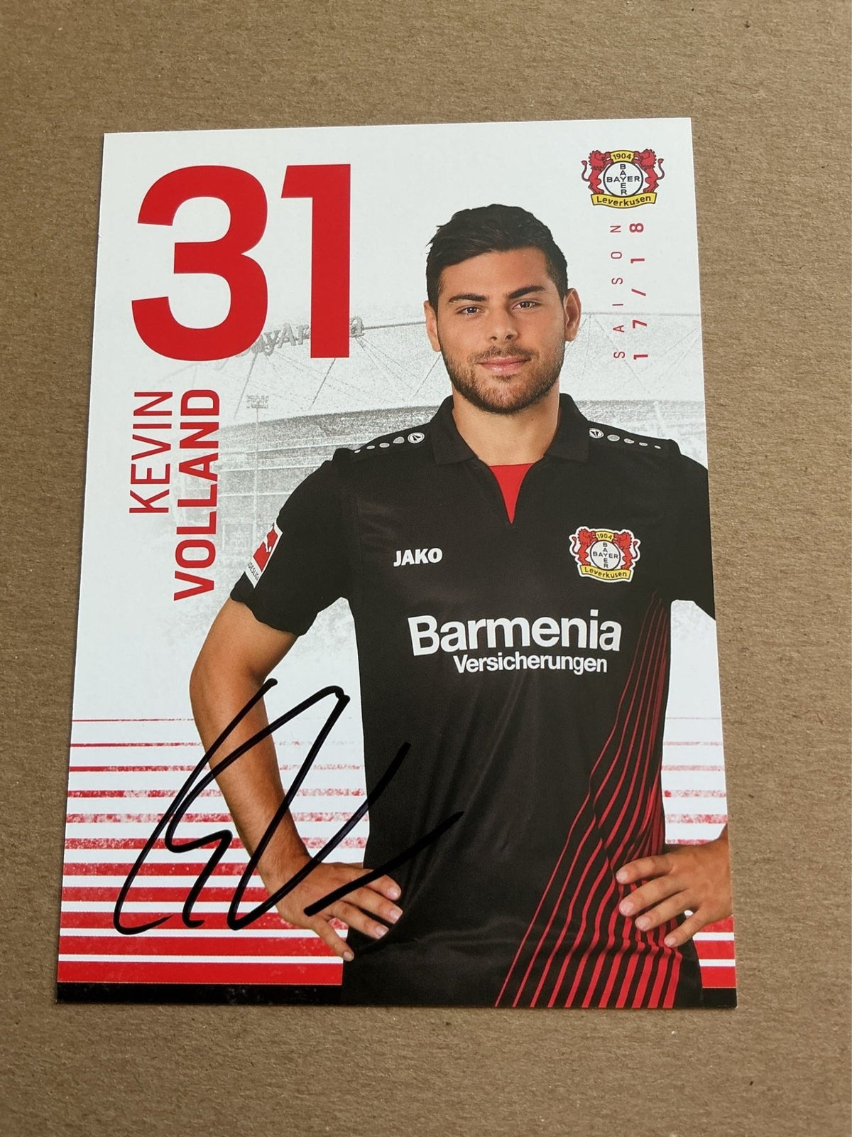 Kevin Volland, Germany 🇩🇪 Bayer 04 Leverkusen 2017/18 hand signed - Autographs-World