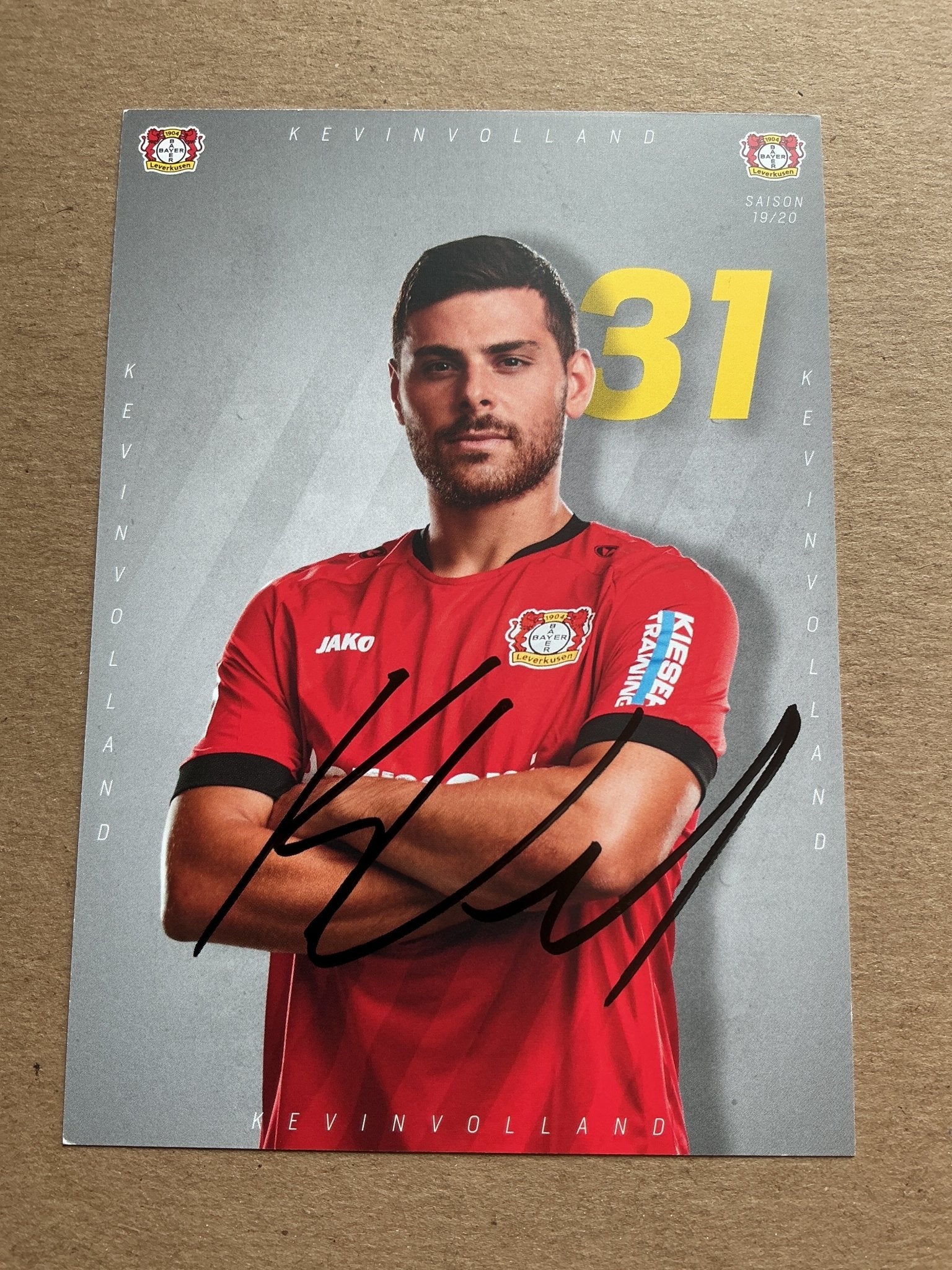 Kevin Volland, Germany 🇩🇪 Bayer 04 Leverkusen 2019/20 hand signed - Autographs-World