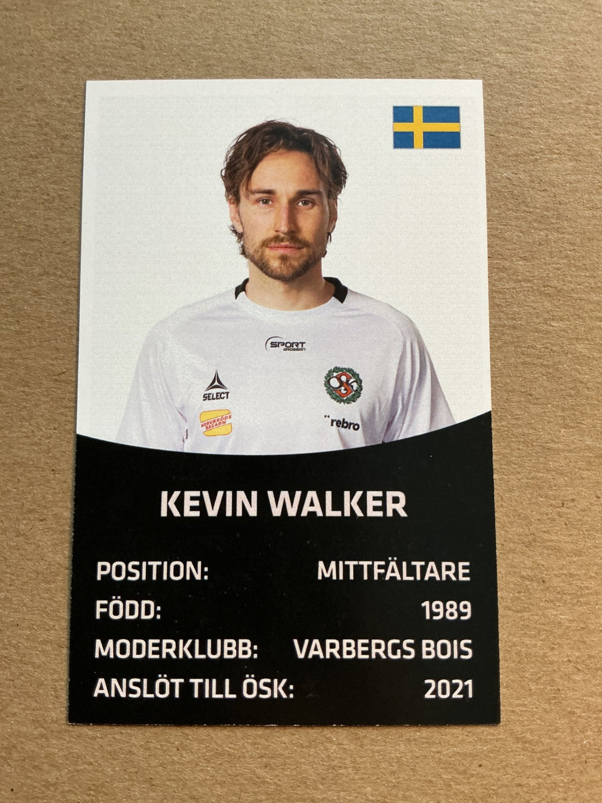 Kevin Walker, Sweden 🇸🇪 Örebro SK 2021/22 hand signed - Autographs-World