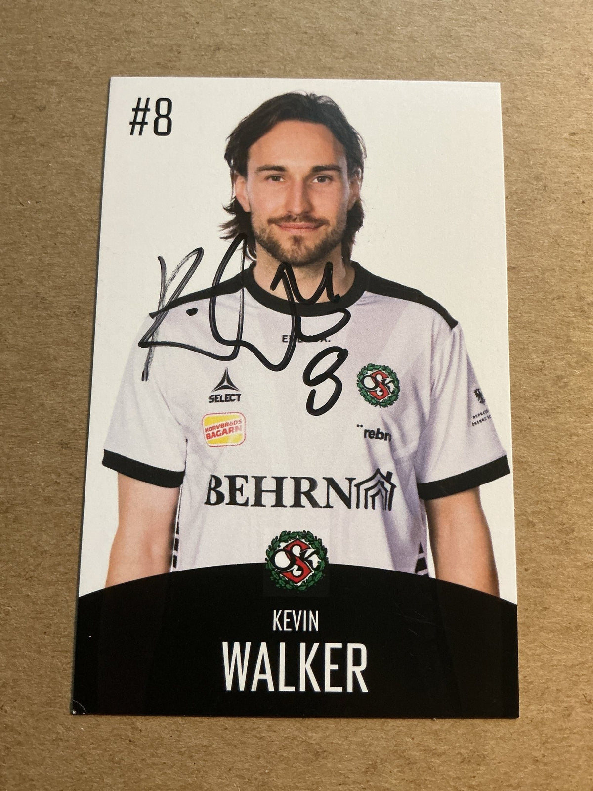 Kevin Walker, Sweden 🇸🇪 Örebro SK 2022/23 hand signed - Autographs-World