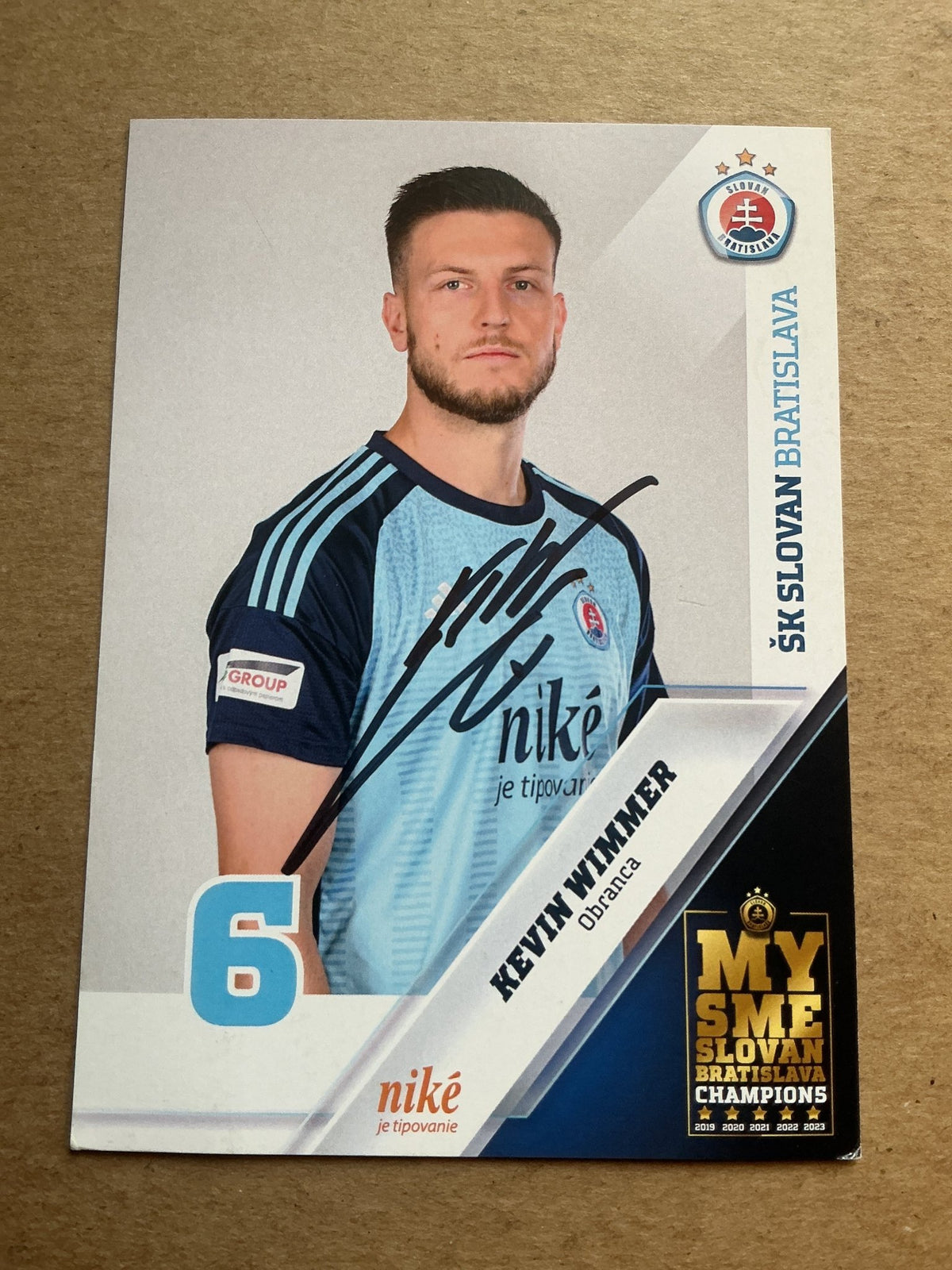 Kevin Wimmer, Austria 🇦🇹 ŠK Slovan Batislava 2023/24 hand signed - Autographs-World