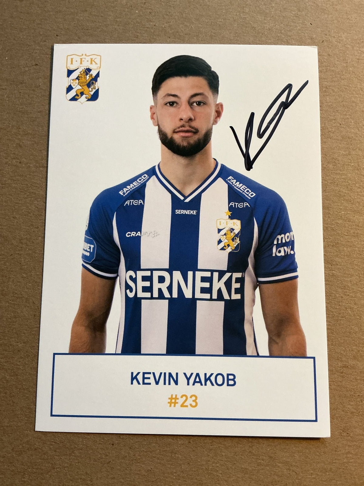 Kevin Yakob, Iraq 🇮🇶 IFK Göteborg 2021/22 hand signed - Autographs-World