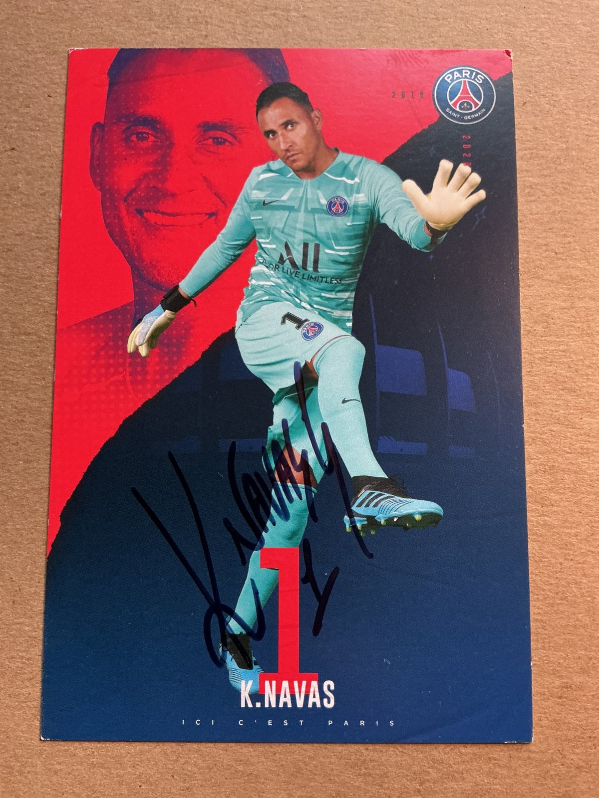Keylor Navas, Costa Rica 🇨🇷 Paris Saint-Germain 2019/20 hand signed - Autographs-World