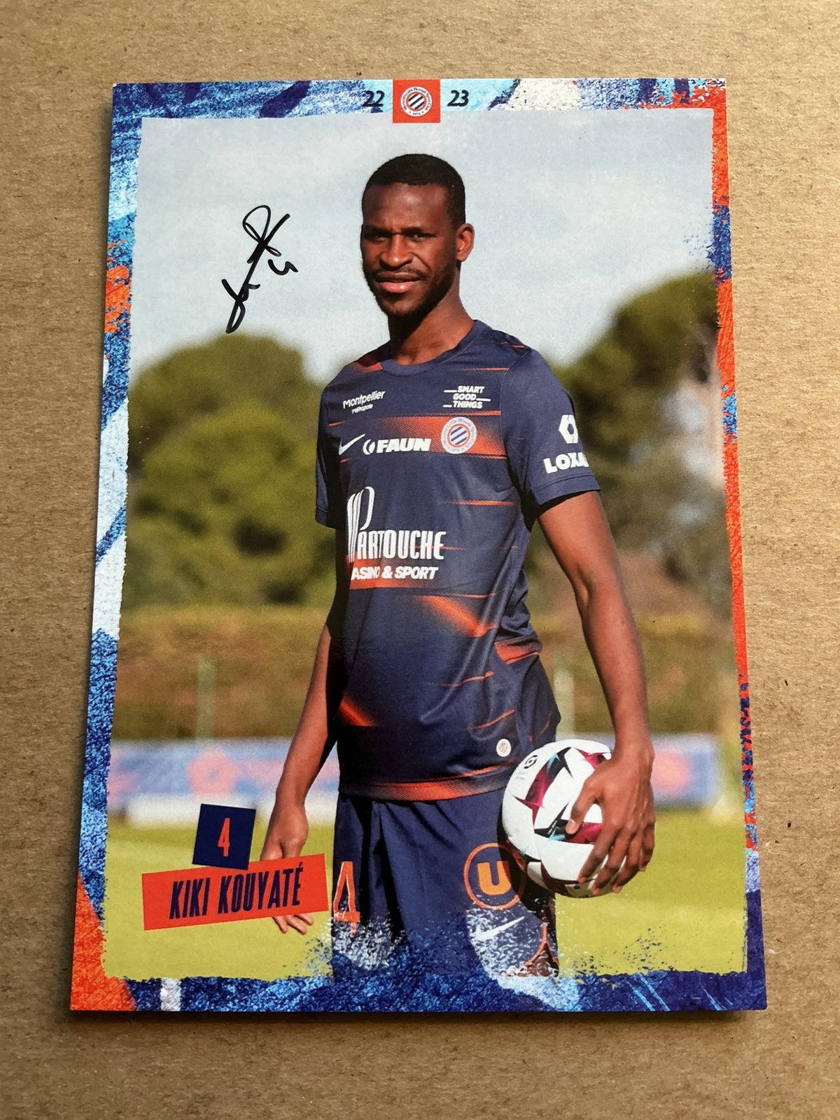 Kiki Kouyaté, Mali 🇲🇱 Montpellier HSC 2022/23 hand signed - Autographs-World