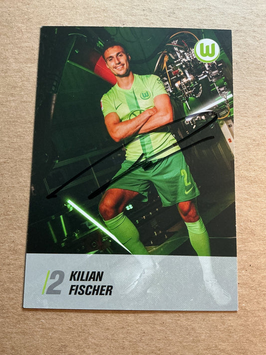Kilian Fischer, Germany 🇩🇪 VfL Wolfsburg 2024/25 hand signed - Autographs-World