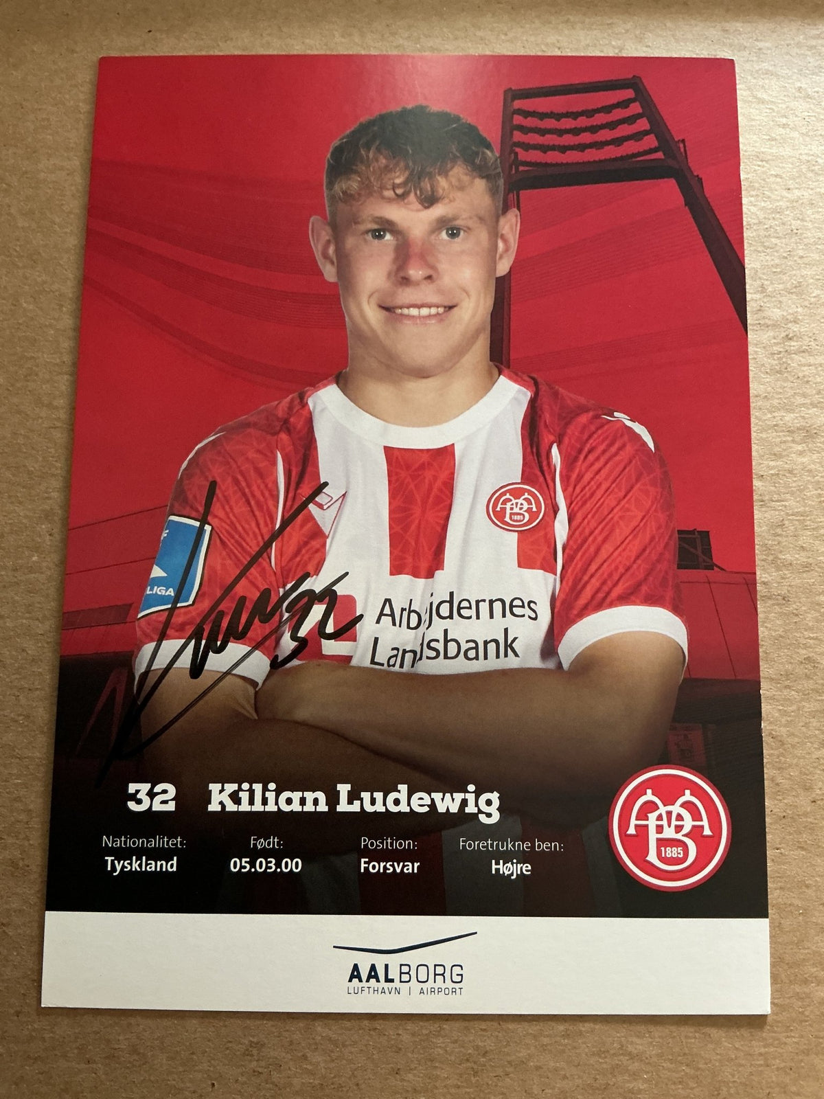 Kilian Ludewig, Germany 🇩🇪 Aalborg BK 2022/23 hand signed - Autographs-World