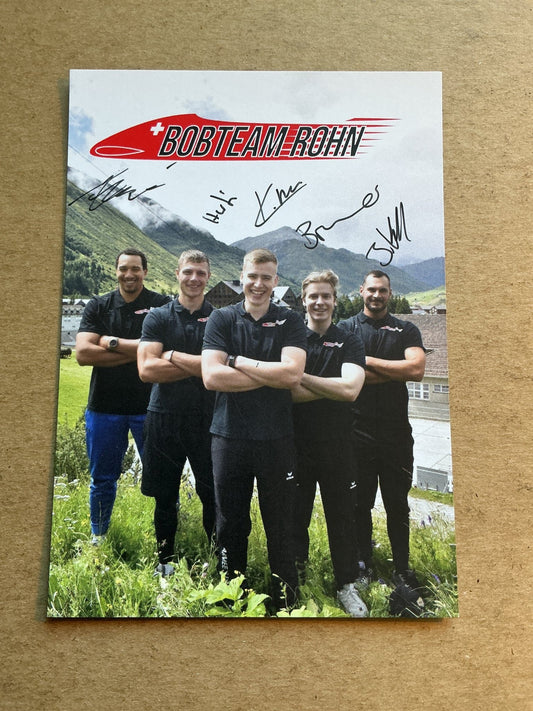 Kilian Rohn, Switzerland 🇨🇭 Bobsleigh Winter 2025/26 hand signed - Autographs-World