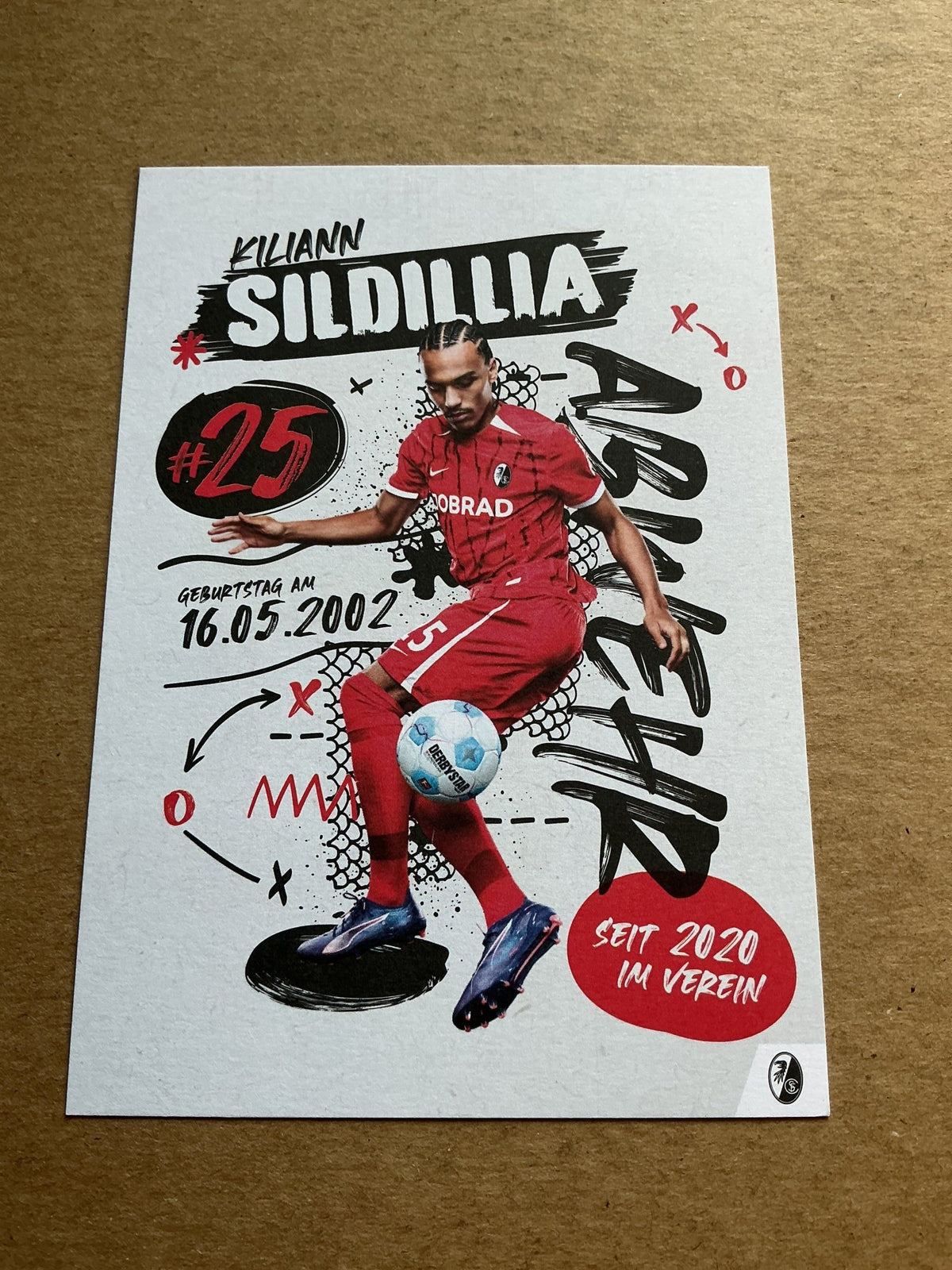 Kiliann Sidillia, France 🇫🇷 SC Freiburg 2024/25 hand signed - Autographs-World