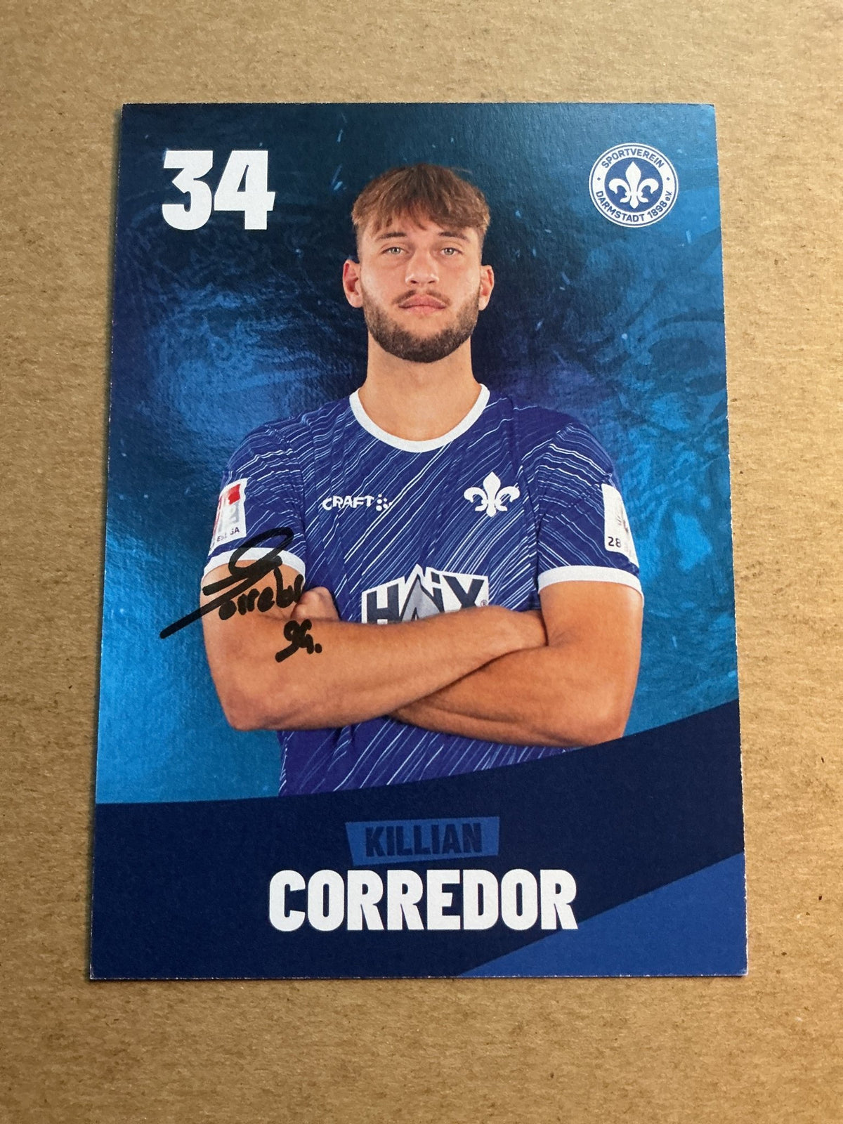 Killian Corredor, France 🇫🇷 SV Darmstadt 98 2023/24 hand signed - Autographs-World