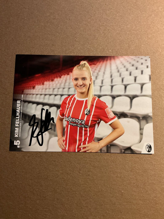 Kim Fellhauer, Germany 🇩🇪 SC Freiburg 2022/23 hand signed - Autographs-World