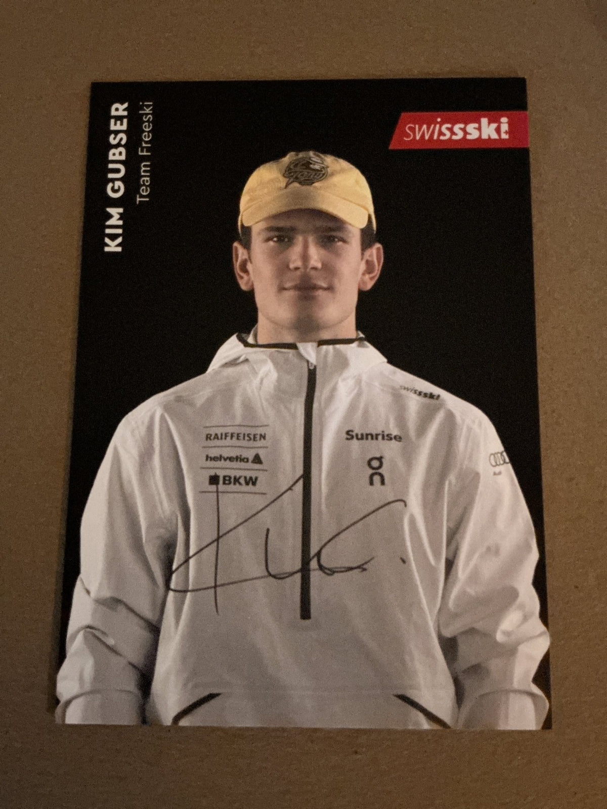 Kim Gubser, Switzerland 🇨🇭 Freestyle 2023/24 hand signed - Autographs-World