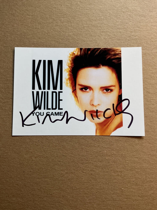 Kim Wilde, England 🏴󠁧󠁢󠁥󠁮󠁧󠁿 Singer hand signed - Autographs-World