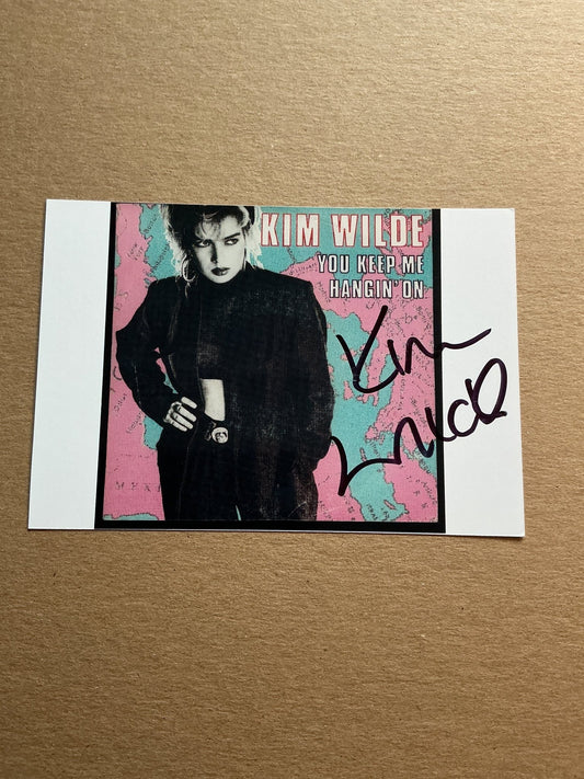 Kim Wilde, England 🏴󠁧󠁢󠁥󠁮󠁧󠁿 Singer hand signed - Autographs-World