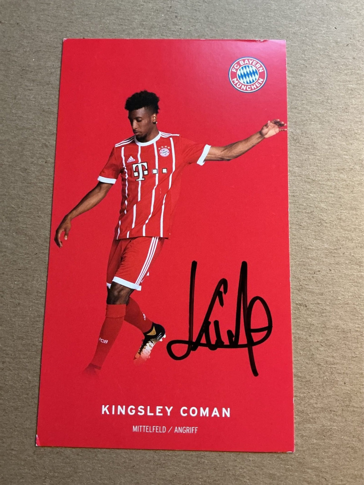 Kingsley Coman, France 🇫🇷 FC Bayern München 2017/18 hand signed - Autographs-World
