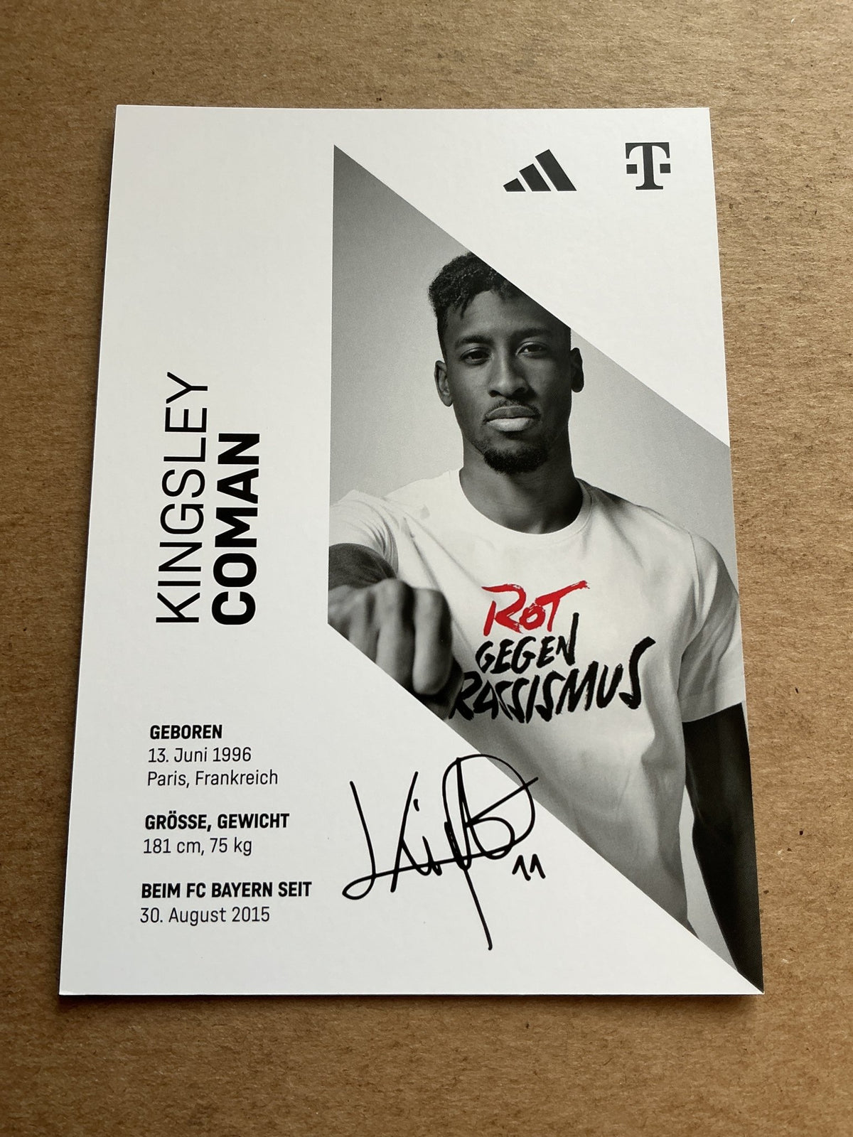 Kingsley Coman, France 🇫🇷 FC Bayern München 2023/24 hand signed - Autographs-World