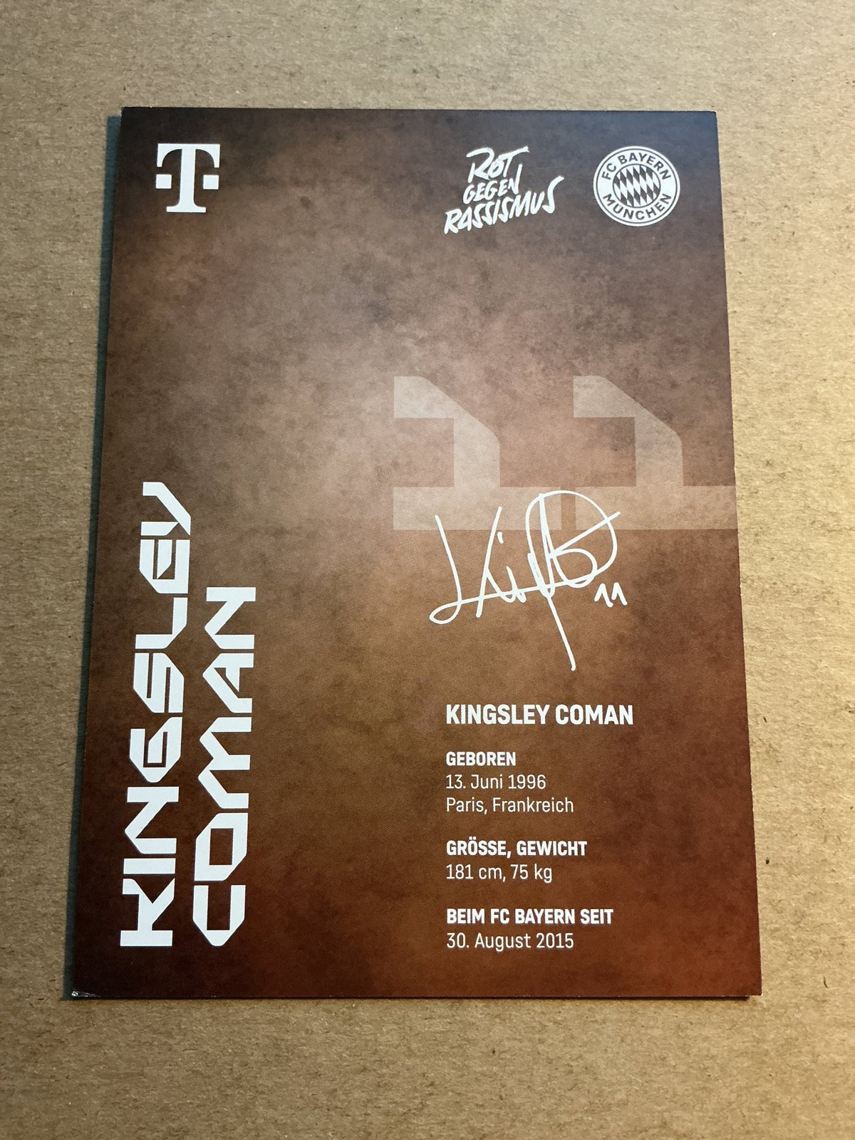 Kingsley Coman, France 🇫🇷 FC Bayern München 2024/25 hand signed - Autographs-World