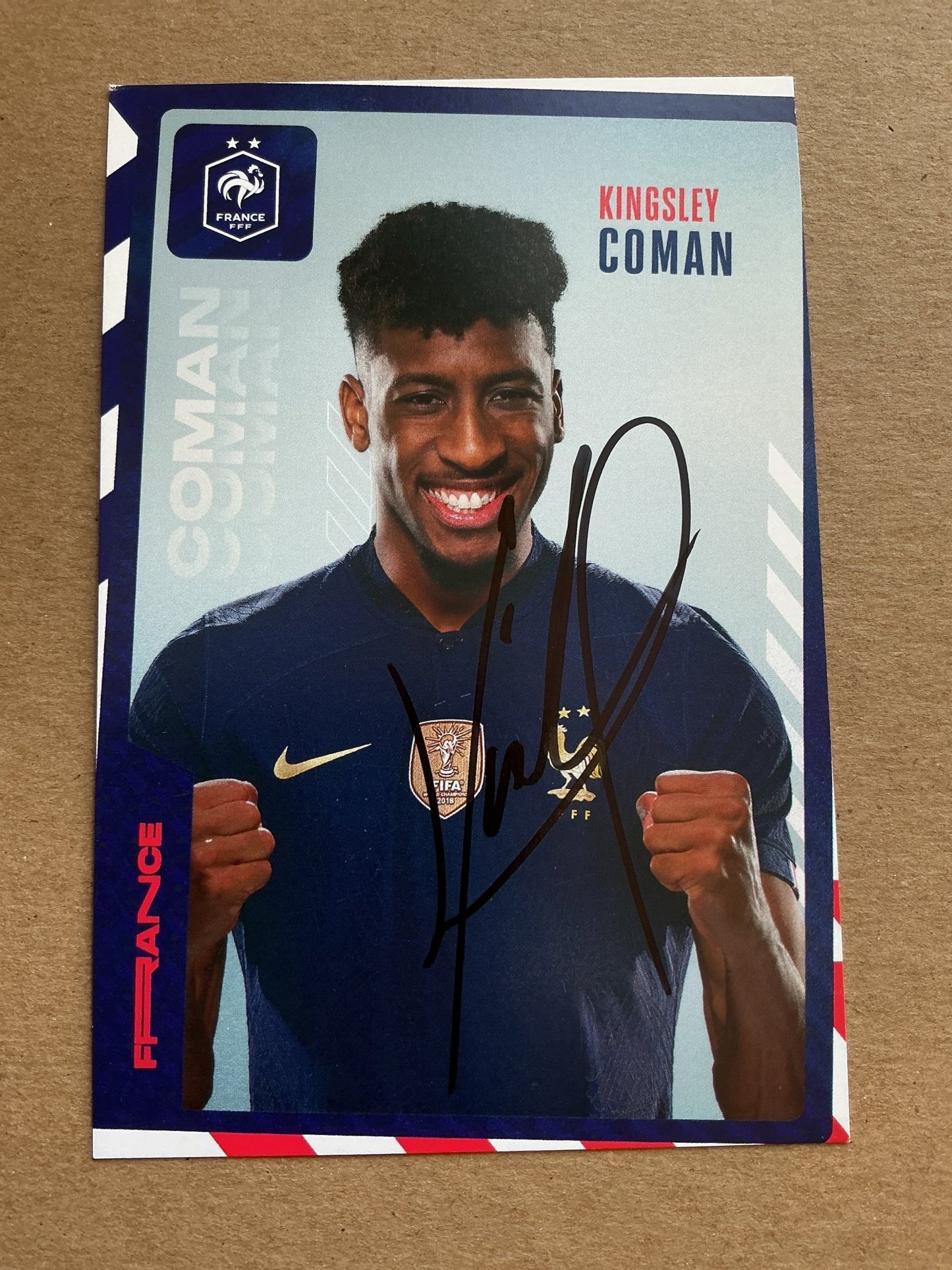 Kingsley Coman, France 🇫🇷 FIFA World Cup 2022 hand signed - Autographs-World