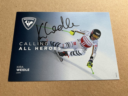 Kira Weidle, Germany 🇩🇪 Alpine Winter 2022/23 hand signed - Autographs-World