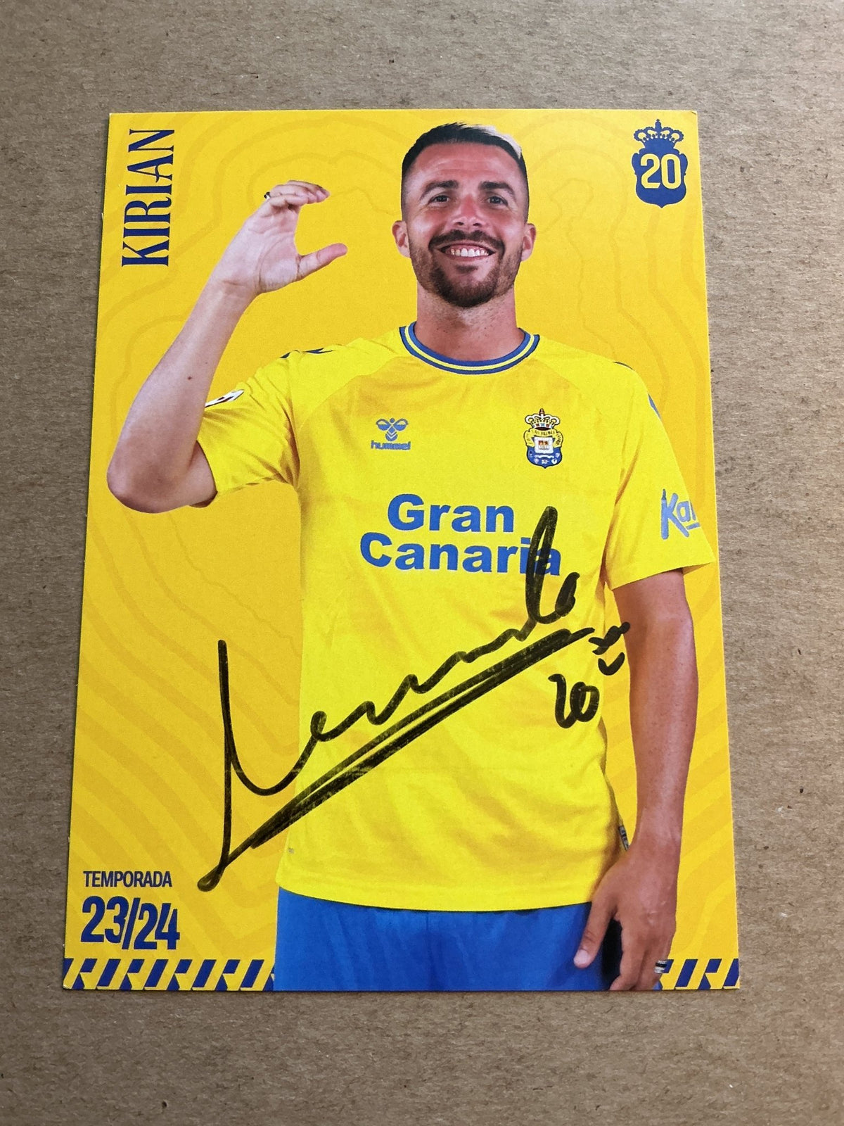 Kirian Rodríguez, Spain 🇪🇸 UD Las Palmas 2023/24 hand signed - Autographs-World