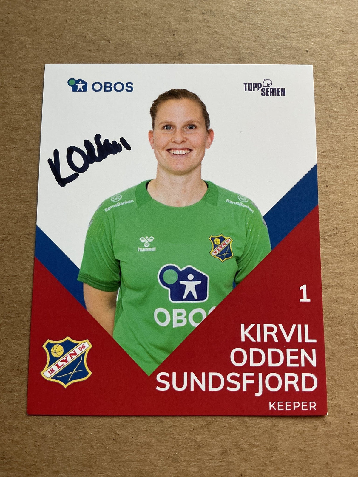 Kirvil Odden Sundsfjord, Norway 🇳🇴 Lyn Fotball 2024/25 hand signed - Autographs-World
