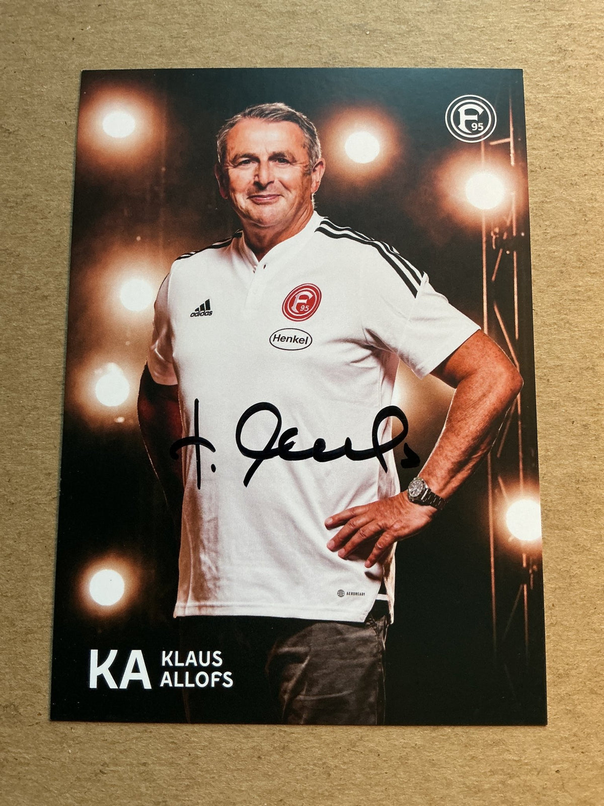 Klaus Allofs, Germany 🇩🇪 Fortuna Düsseldorf 2022/23 hand signed - Autographs-World