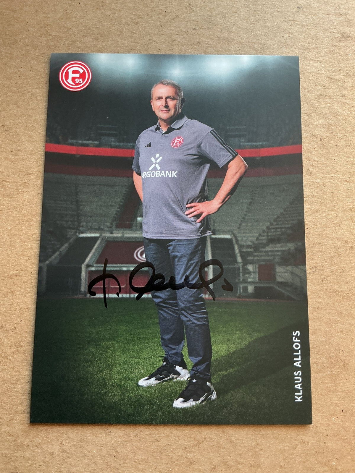 Klaus Allofs, Germany 🇩🇪 Fortuna Düsseldorf 2023/24 hand signed - Autographs-World