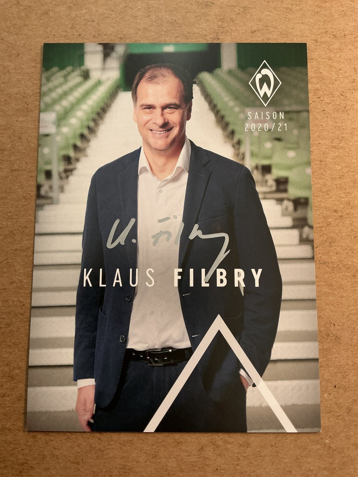 Klaus Filbry, Germany 🇩🇪 SV Werder Bremen 2020/21 hand signed - Autographs-World