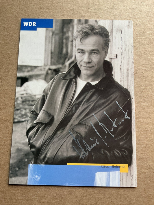 Klaus J. Behrendt, Germany 🇩🇪 Actor hand signed - Autographs-World