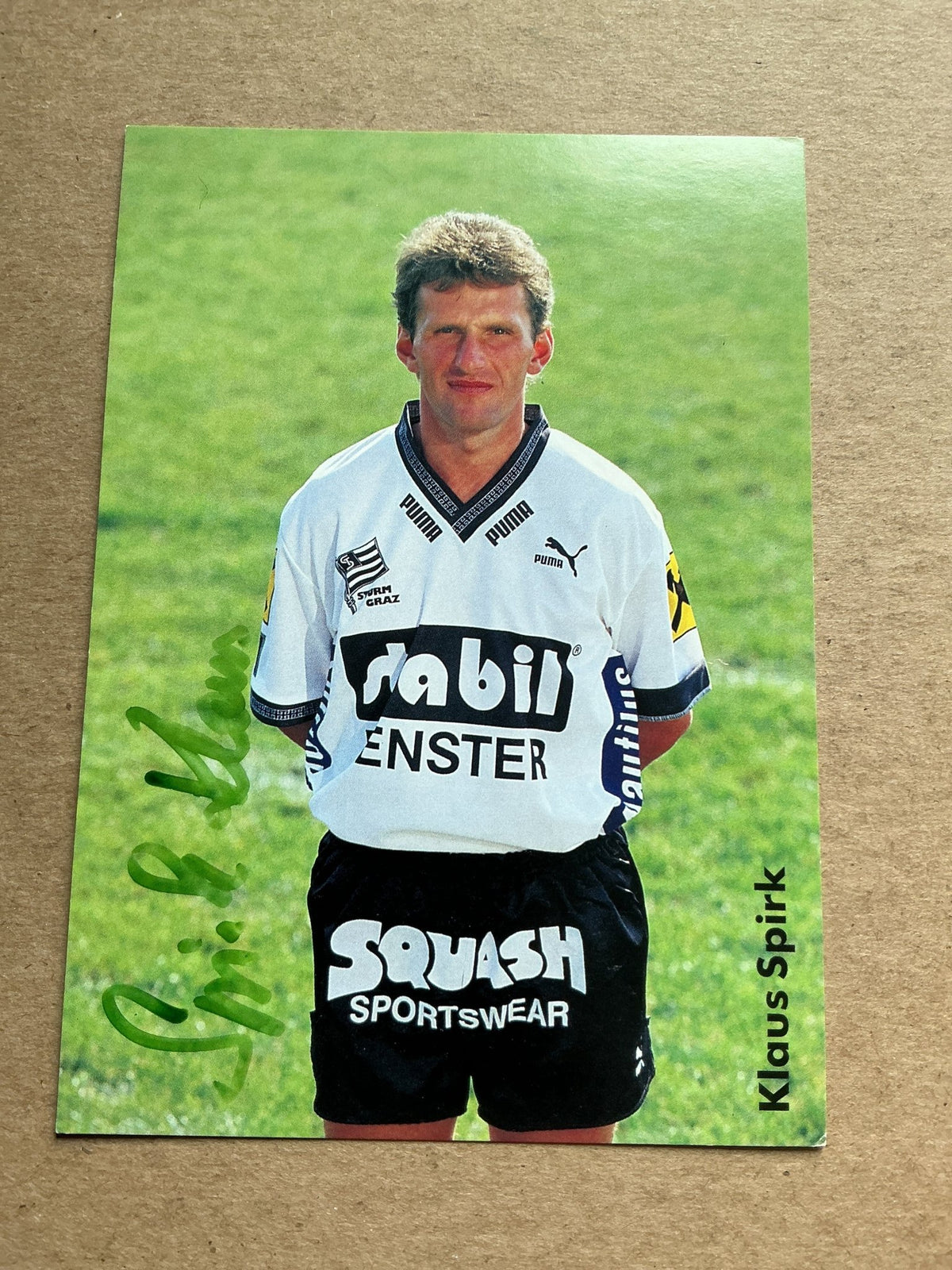 Klaus Spirk, Austria 🇦🇹 SK Sturm Graz 1992/93 hand signed - Autographs-World