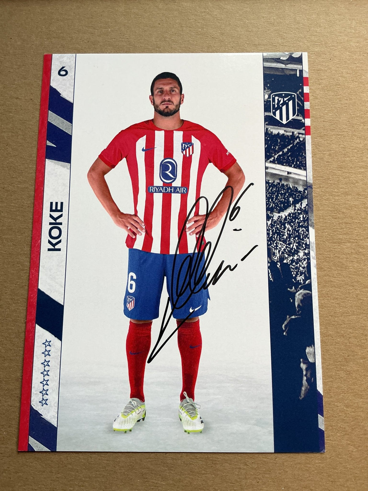 Koke, Spain 🇪🇸 Atletico Madrid 2023/24 hand signed - Autographs-World