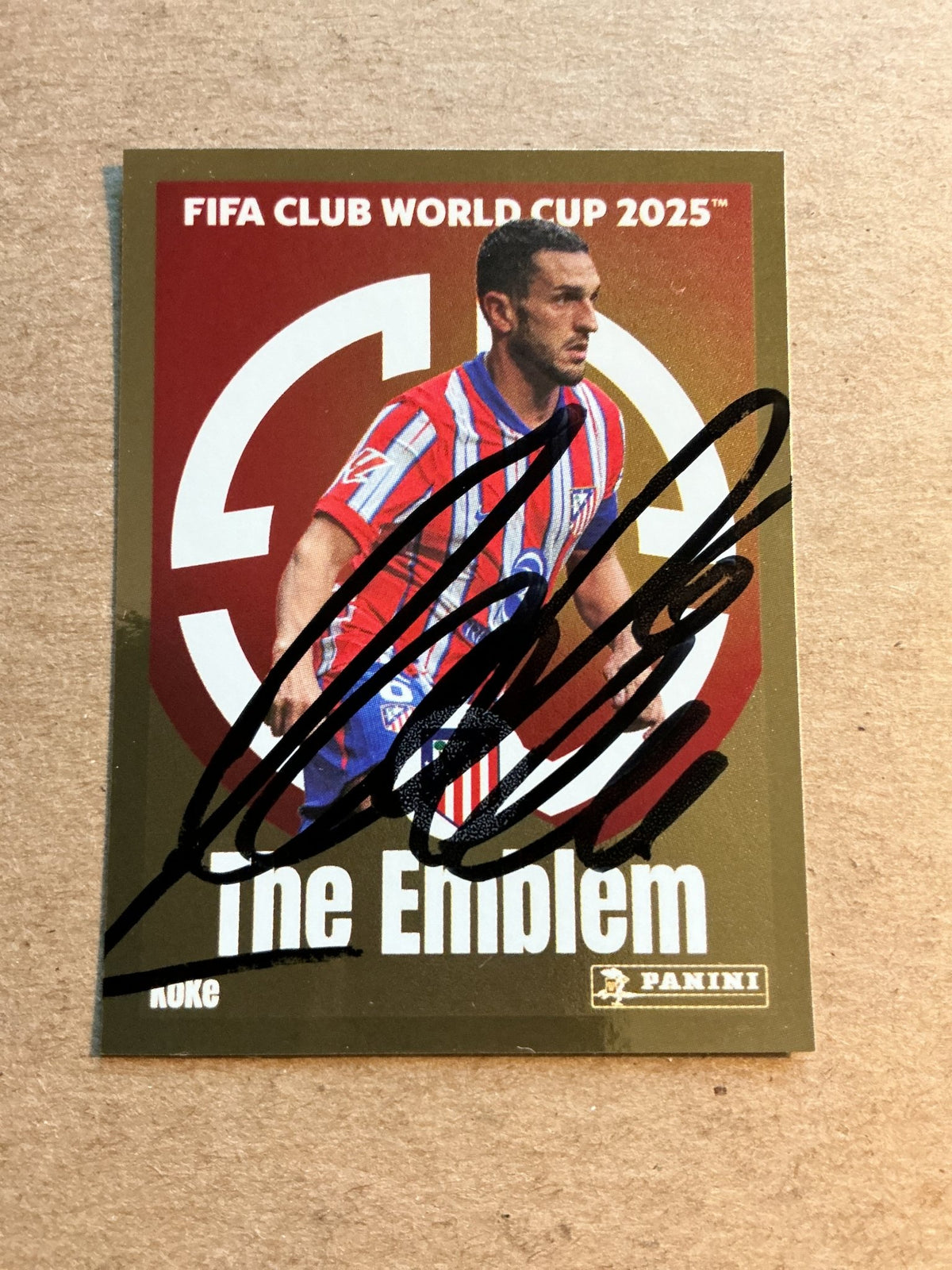 Koke, Spain 🇪🇸 Atletico Madrid Club World Cup 2025 Panini hand signed - Autographs-World