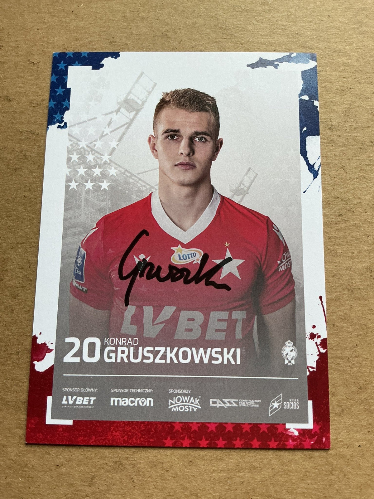 Konrad Gruszkowski, Poland 🇵🇱 Wisła Kraków 2020/21 hand signed - Autographs-World