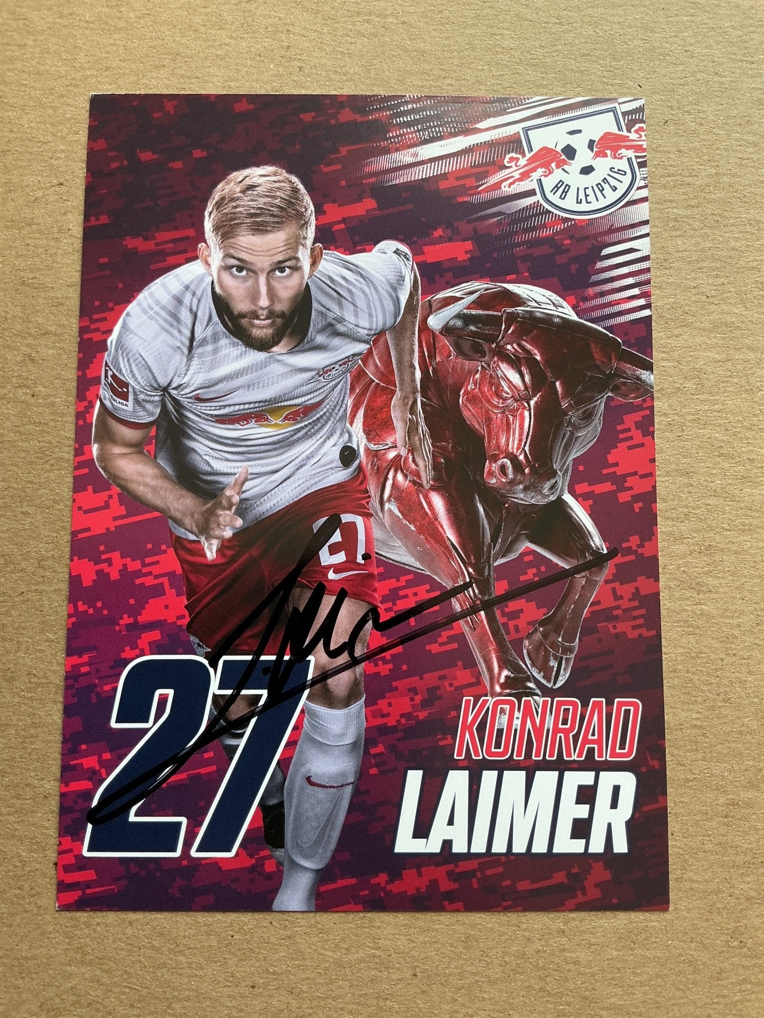 Konrad Laimer, Austria 🇦🇹 RB Leipzig 2019/20 hand signed - Autographs-World