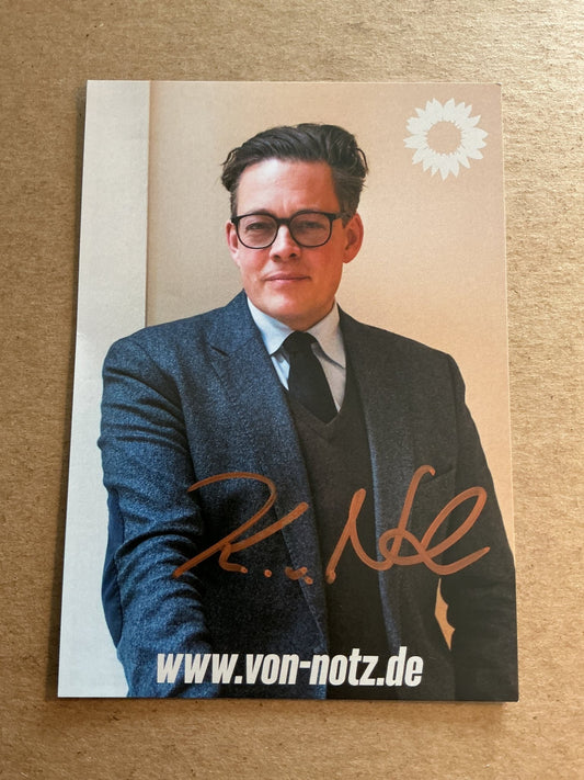 Konstantin von Notz, Germany 🇩🇪 Member of Parlament 2025 hand signed - Autographs-World