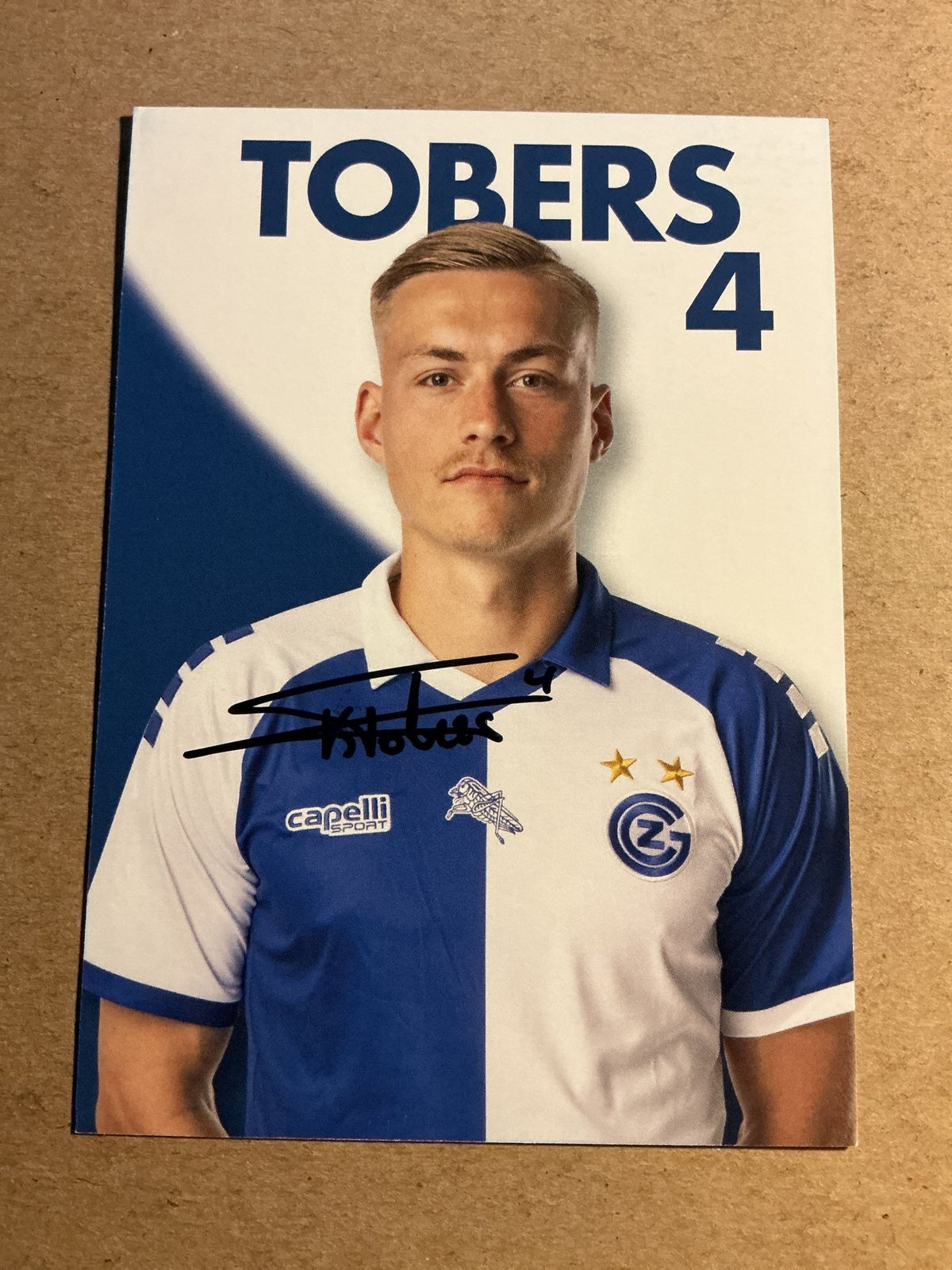 Kristers Tobers, Latvia 🇱🇻 Grasshopper Zürich 2024/25 hand signed - Autographs-World
