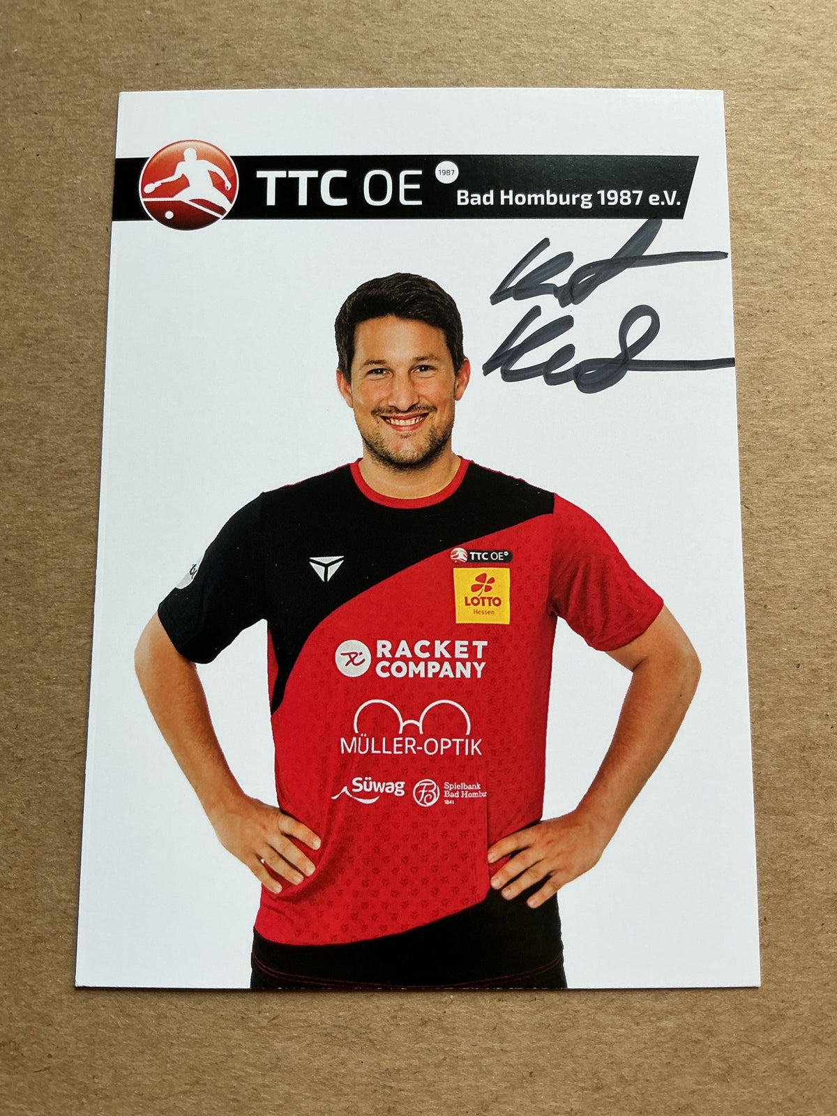 Kristian Karlsson, Sweden 🇸🇪 Table Tennis Summer Olympics 2024 hand signed - Autographs-World