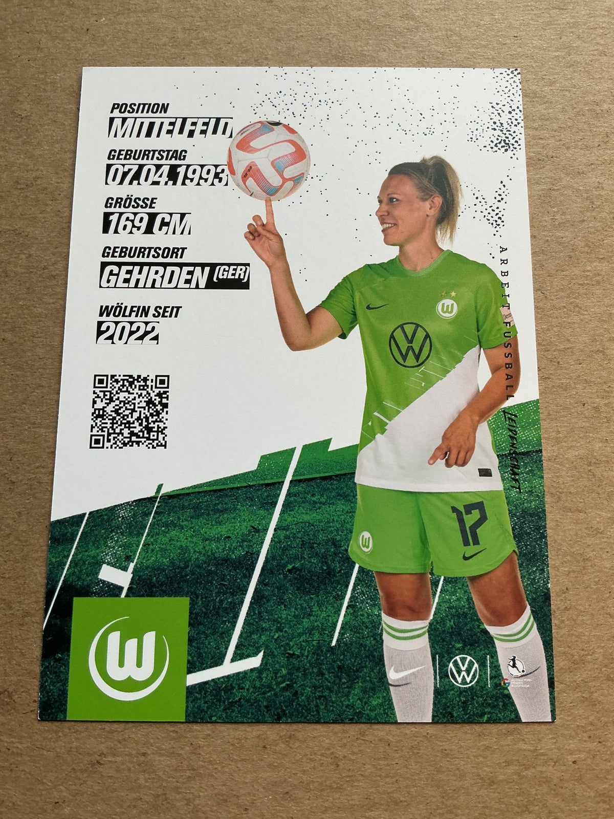 Kristin Demann, Germany 🇩🇪 VfL Wolfsburg 2023/24 hand signed - Autographs-World