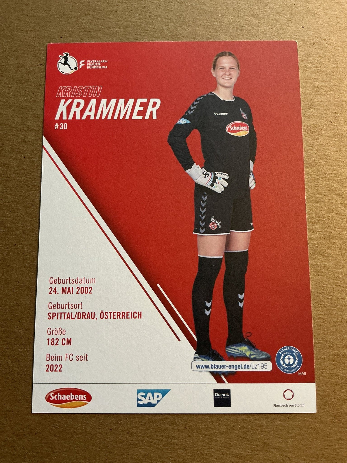Kristin Krammer, Austria 🇦🇹 1.FC Köln 2022/23 hand signed - Autographs-World