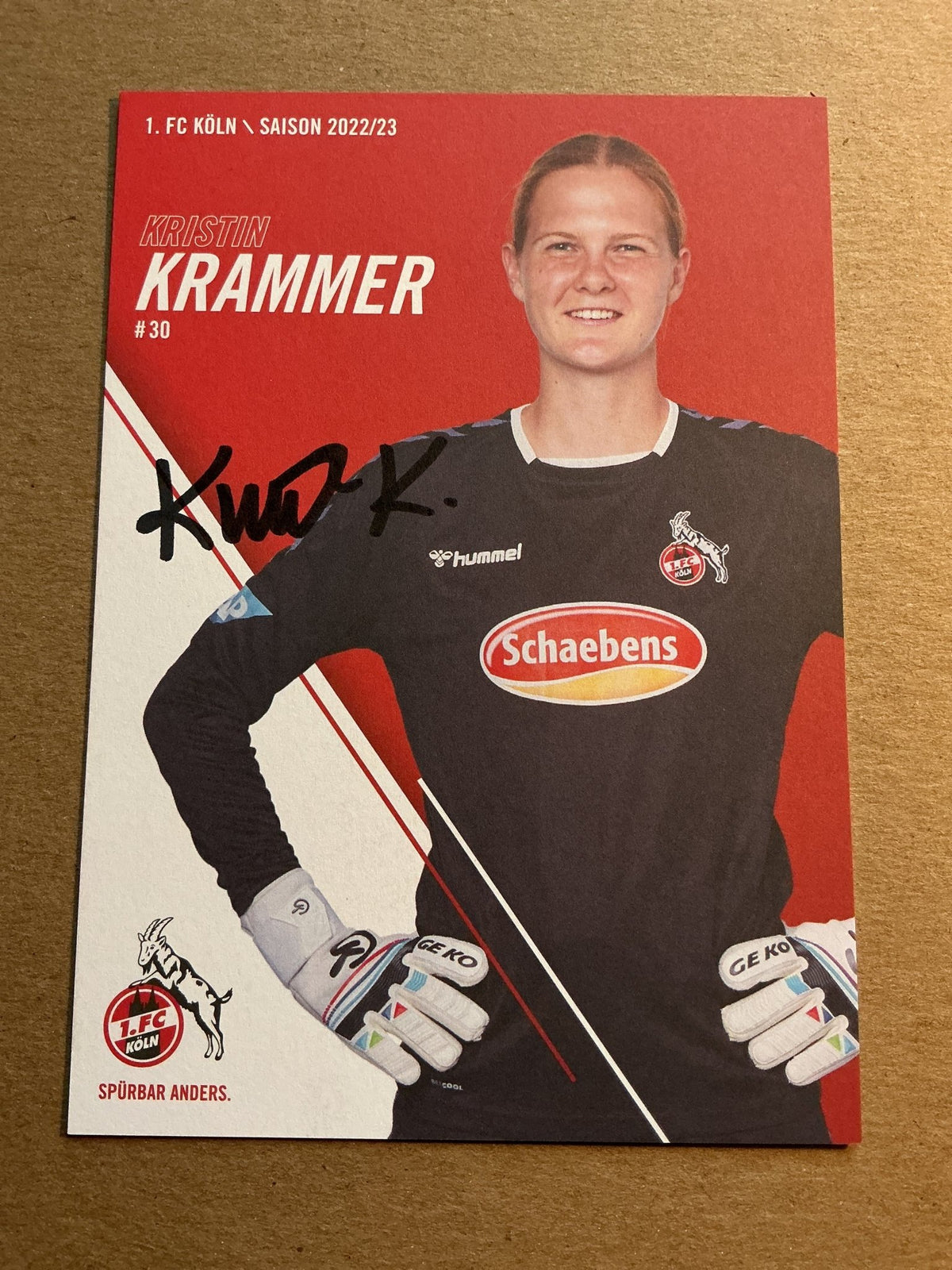 Kristin Krammer, Austria 🇦🇹 1.FC Köln 2022/23 hand signed - Autographs-World