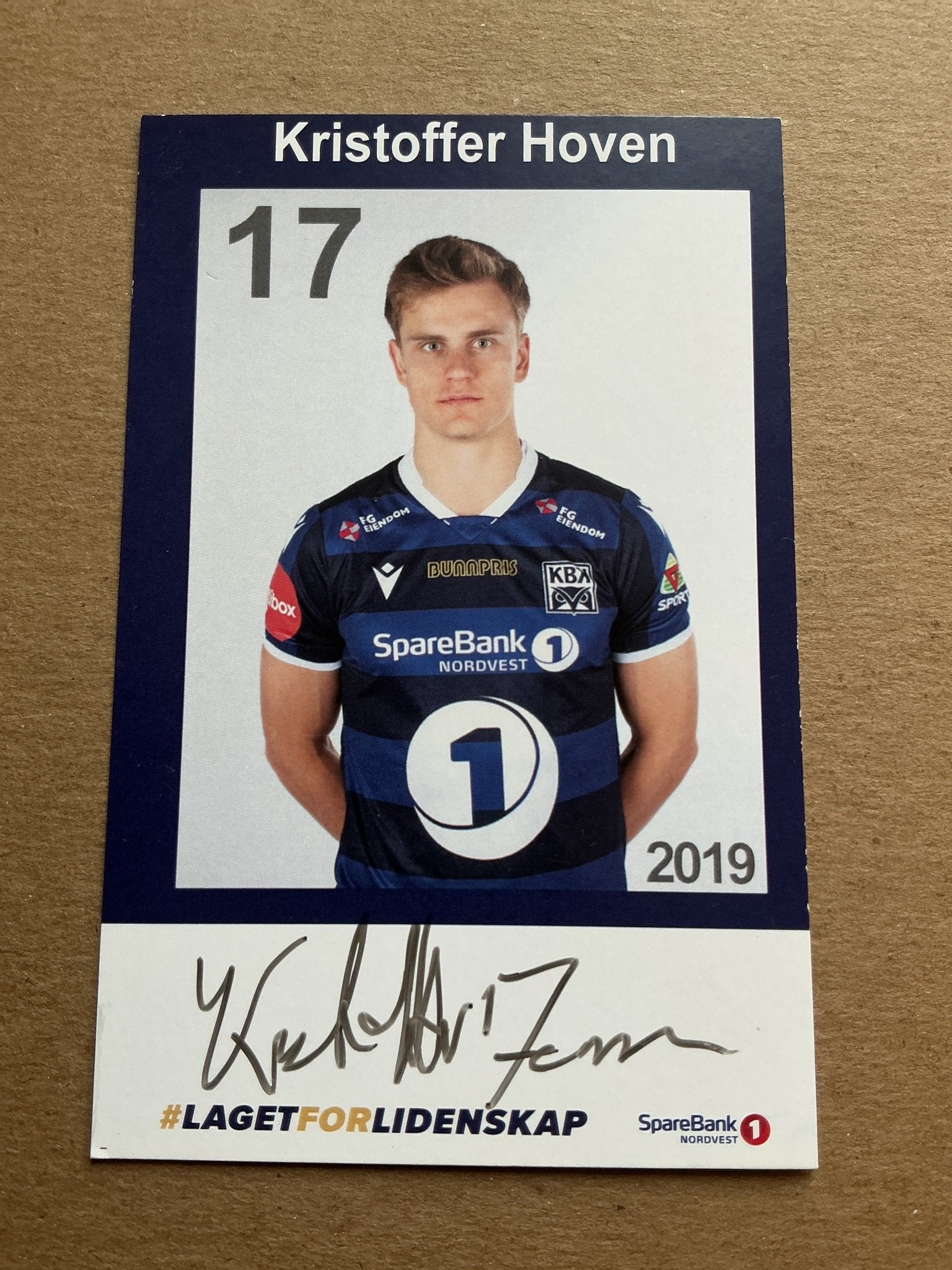 Kristoffer Hoven, Norway 🇳🇴 Kristiansund BK 2019/20 hand signed - Autographs-World
