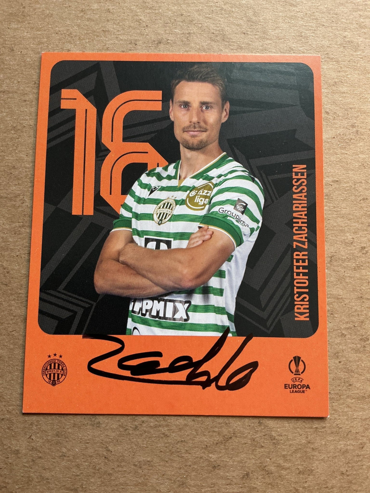 Kristoffer Zachariassen, Norway 🇳🇴 Ferencvaros 2025/26 hand signed - Autographs-World
