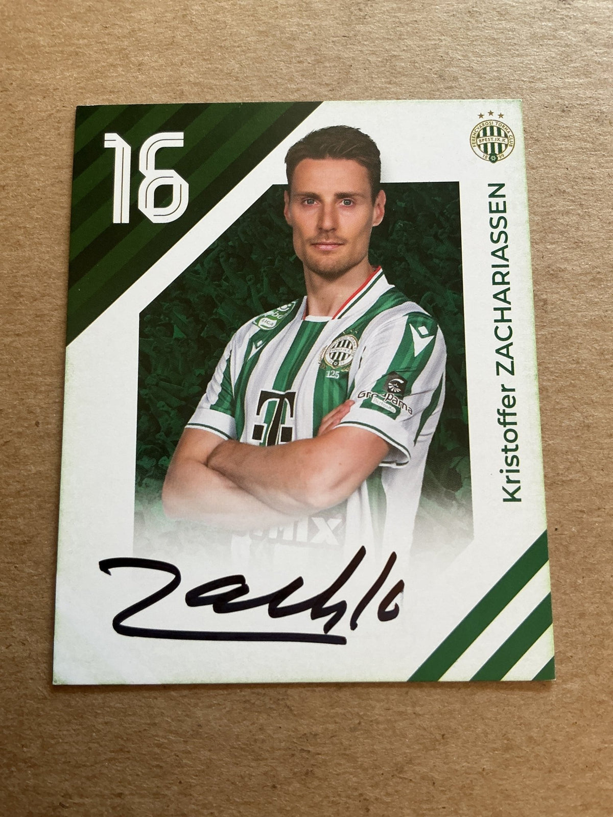 Kristoffer Zachariassen, Norway 🇳🇴 Ferencvaros TC 2024/25 hand signed - Autographs-World
