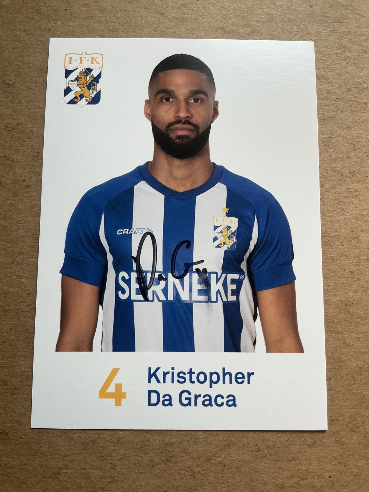Kristopher Da Graca, Sweden 🇸🇪 IFK Göteborg 2020/21 hand signed - Autographs-World