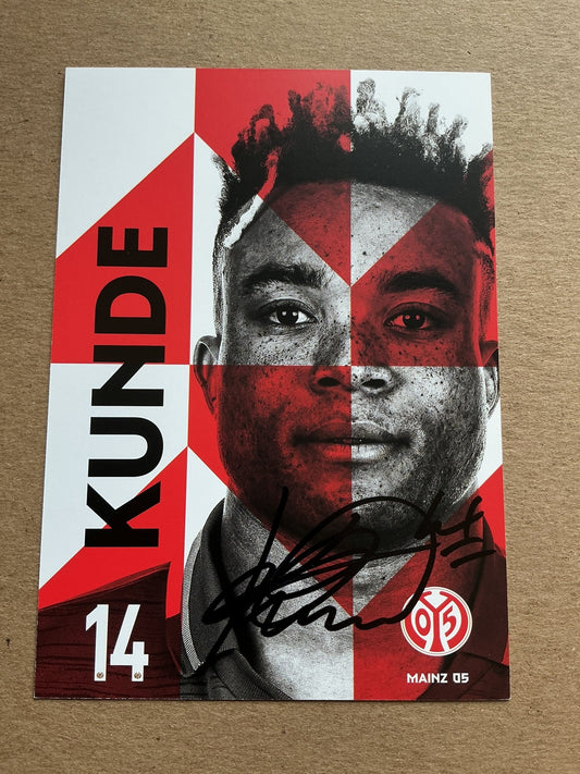 Kunde Malong, Cameroon 🇨🇲 FSV Mainz 05 2019/20 hand signed - Autographs-World