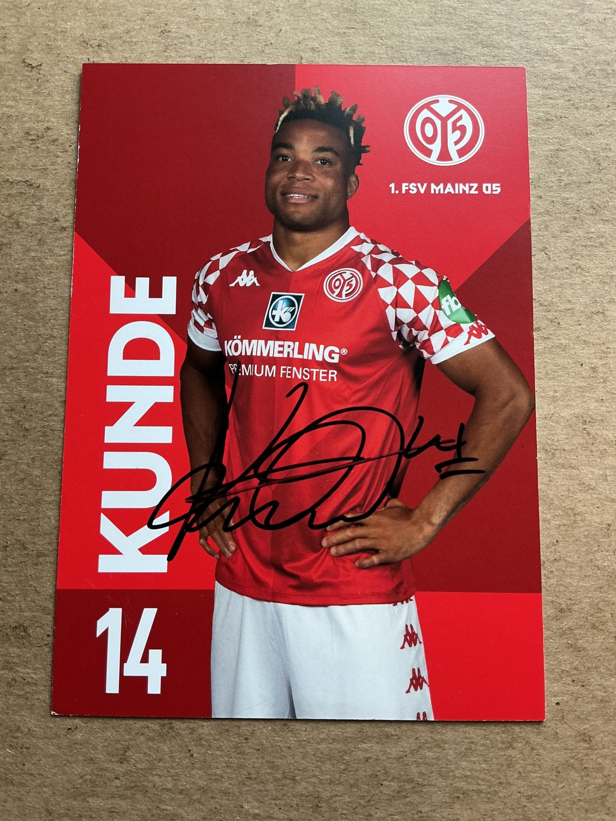 Kunde Malong, Cameroon 🇨🇲 FSV Mainz 05 2020/21 hand signed - Autographs-World