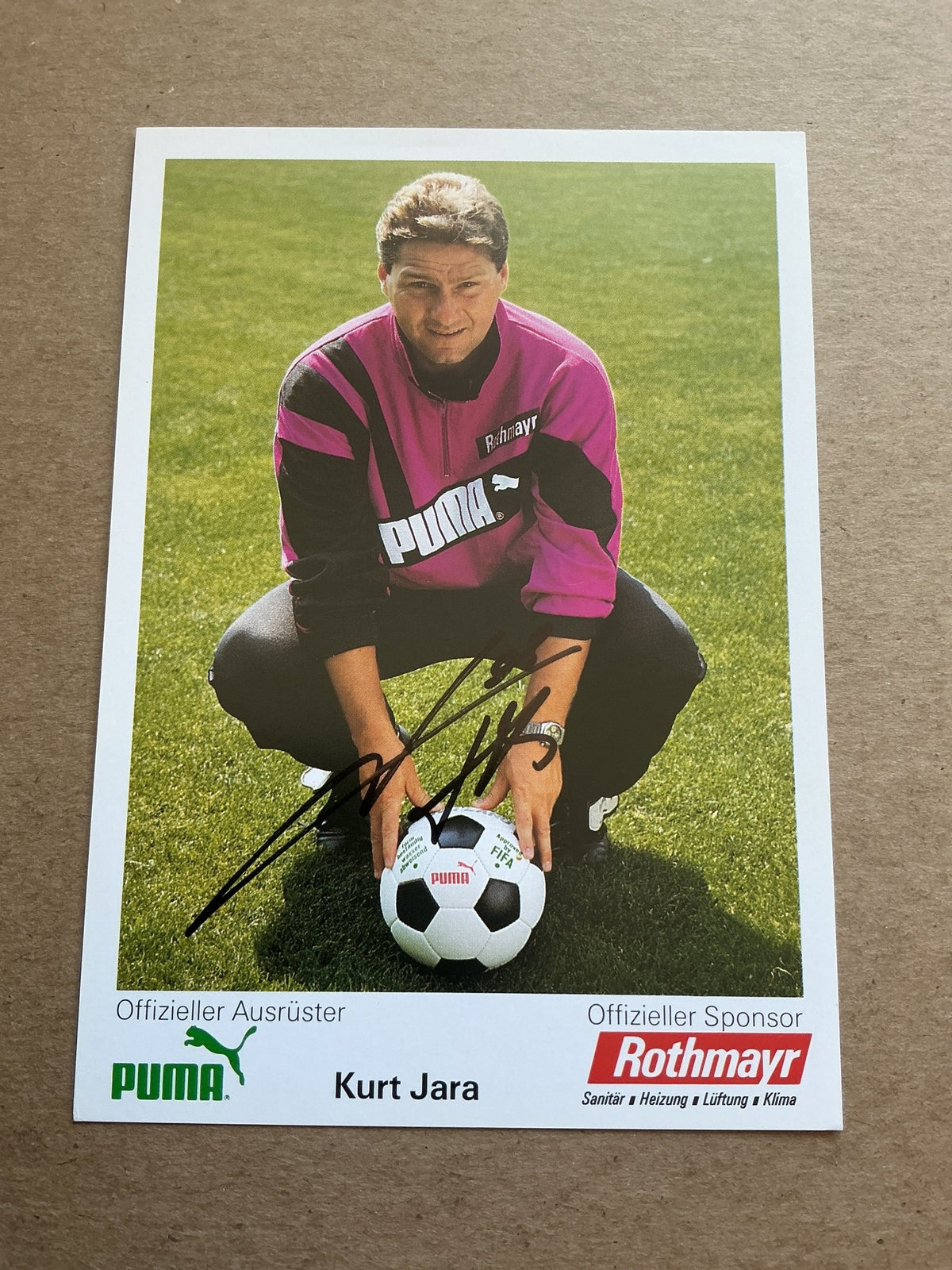 Kurt Jara, Austria 🇦🇹 FC Zürich 1992/93 hand signed - Autographs-World